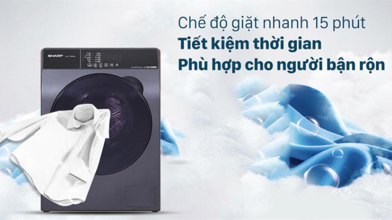 máy giặt Sharp Inverter 8.5 kg ES-FK852EV-W (hình 5)
