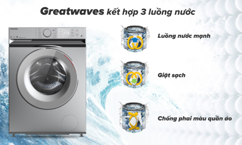 Máy giặt Toshiba Inverter 8.5 kg TW-BL95A4V(SS) - hình 6