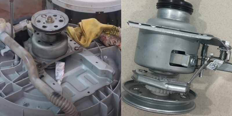 m&aacute;y giặt Unie bị hỏng hộp số h&igrave;nh 1