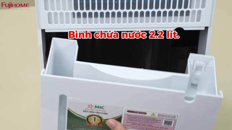 Máy hút ẩm 10 lít Fujihome DH10 (hình 6)