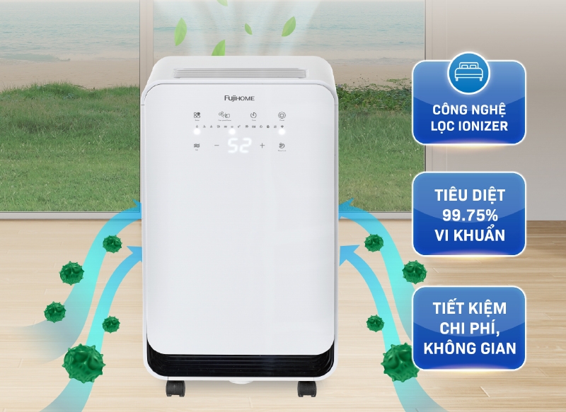 Máy hút ẩm 12 lít Fujihome DH12NEW (hình 7)