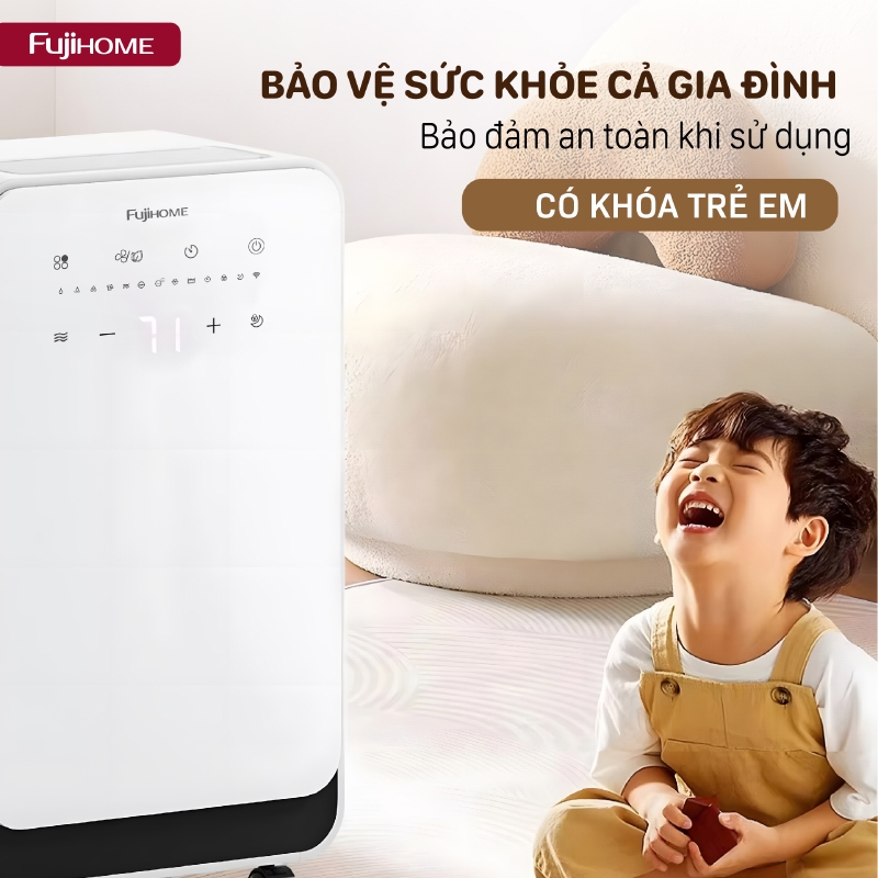 Máy hút ẩm 12 lít Fujihome DH12NEW (hình 8)