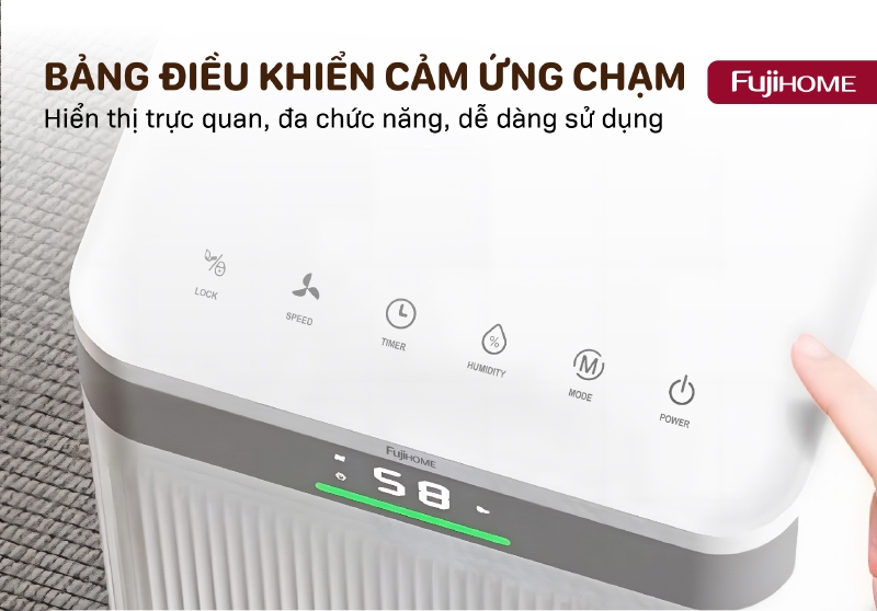 Máy hút ẩm 12 lít Fujihome DH12NW (hình 2)