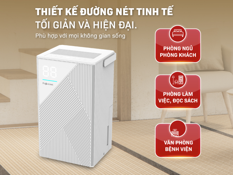 Máy hút ẩm 14 lít Fujihome DH14 - hình 1