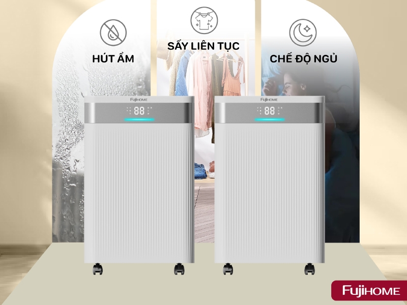 Máy hút ẩm 16 lít Fujihome DH16NW (hình 7)