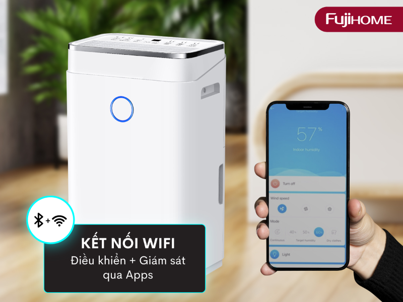 Máy hút ẩm 20 lít Fujihome DH20W (hình 9)