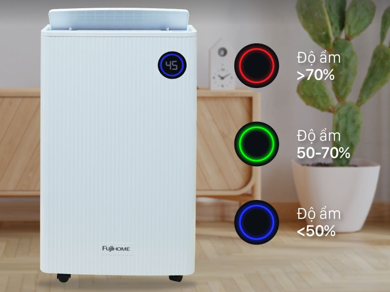 Máy hút ẩm 25 lít Fujihome DH25W-HEPA-NEW (hình 5)