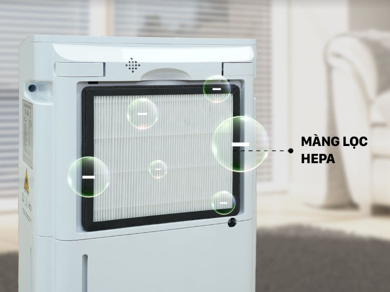 Máy hút ẩm 25 lít Fujihome DH25W-HEPA-NEW (hình 9)