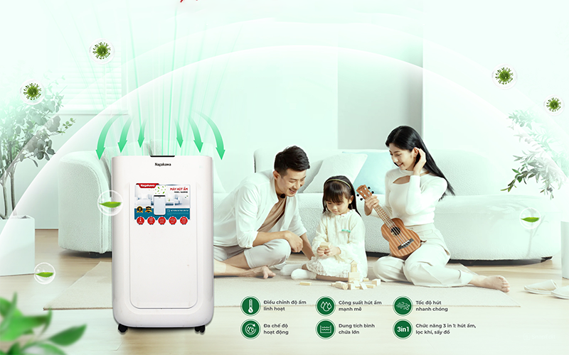 Máy hút ẩm Nagakawa của nước nào? (hình 2)