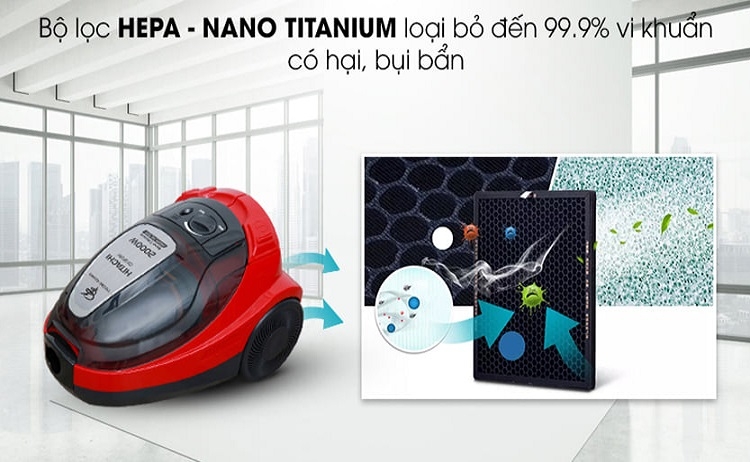 Máy hút bụi Hitachi CV-SF20V (Hình 4)