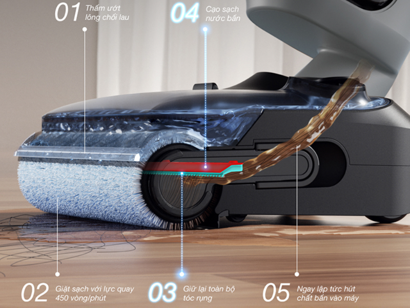 Máy hút bụi lau nhà không dây Tineco Floor One i6 Stretch Plus (hình 6)