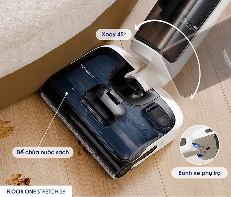 Máy hút bụi lau nhà không dây Tineco Floor One Stretch S6 2025 (hình 6)