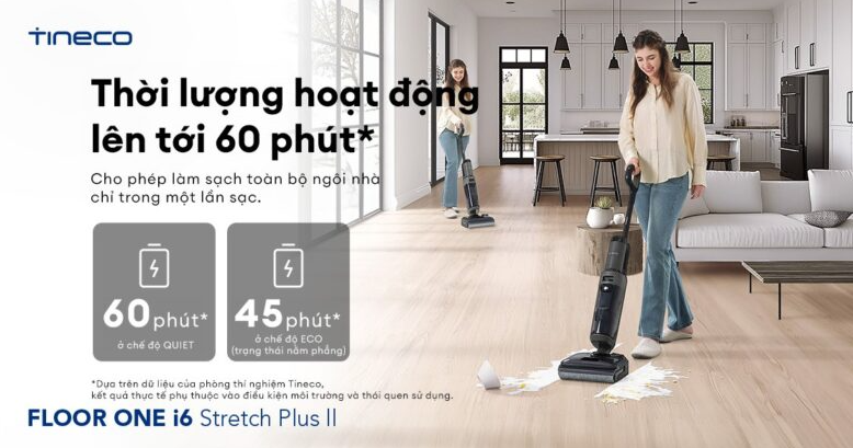 Máy hút bụi lau sàn Tineco Floor One i6 Stretch Plus II - hình 10