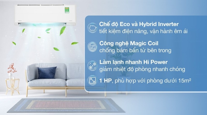 may lanh toshiba inverter 1 hp ras h10z1kcvg