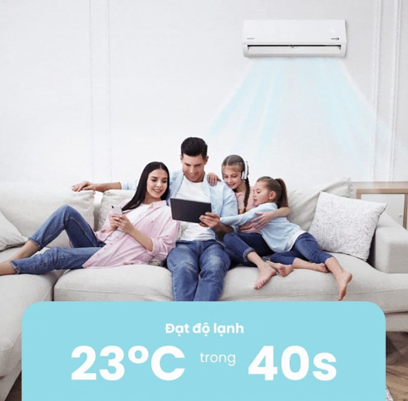 Máy lạnh Comfee có sẵn cơ chế làm lạnh siêu tốc