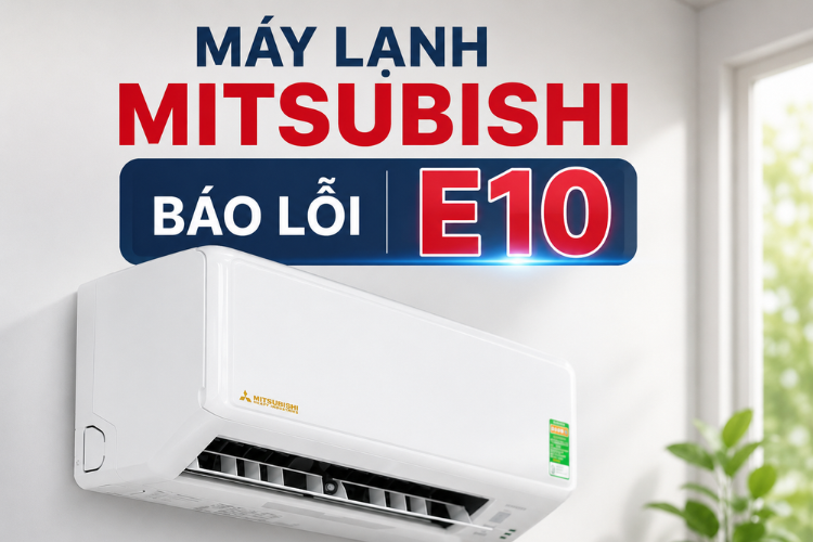 Máy lạnh Mitsubishi báo lỗi E10: Cách kiểm tra hệ thống và xử lý lỗi chính xác