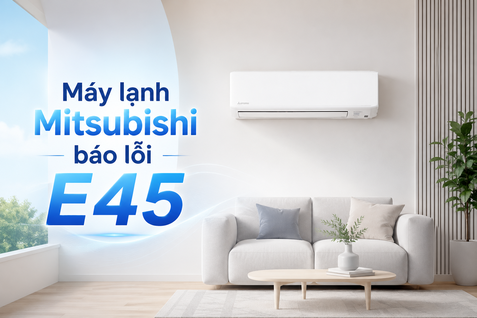 Máy lạnh Mitsubishi báo lỗi E45 có cần sửa ngay? Cách kiểm tra và khắc phục từng trường hợp
