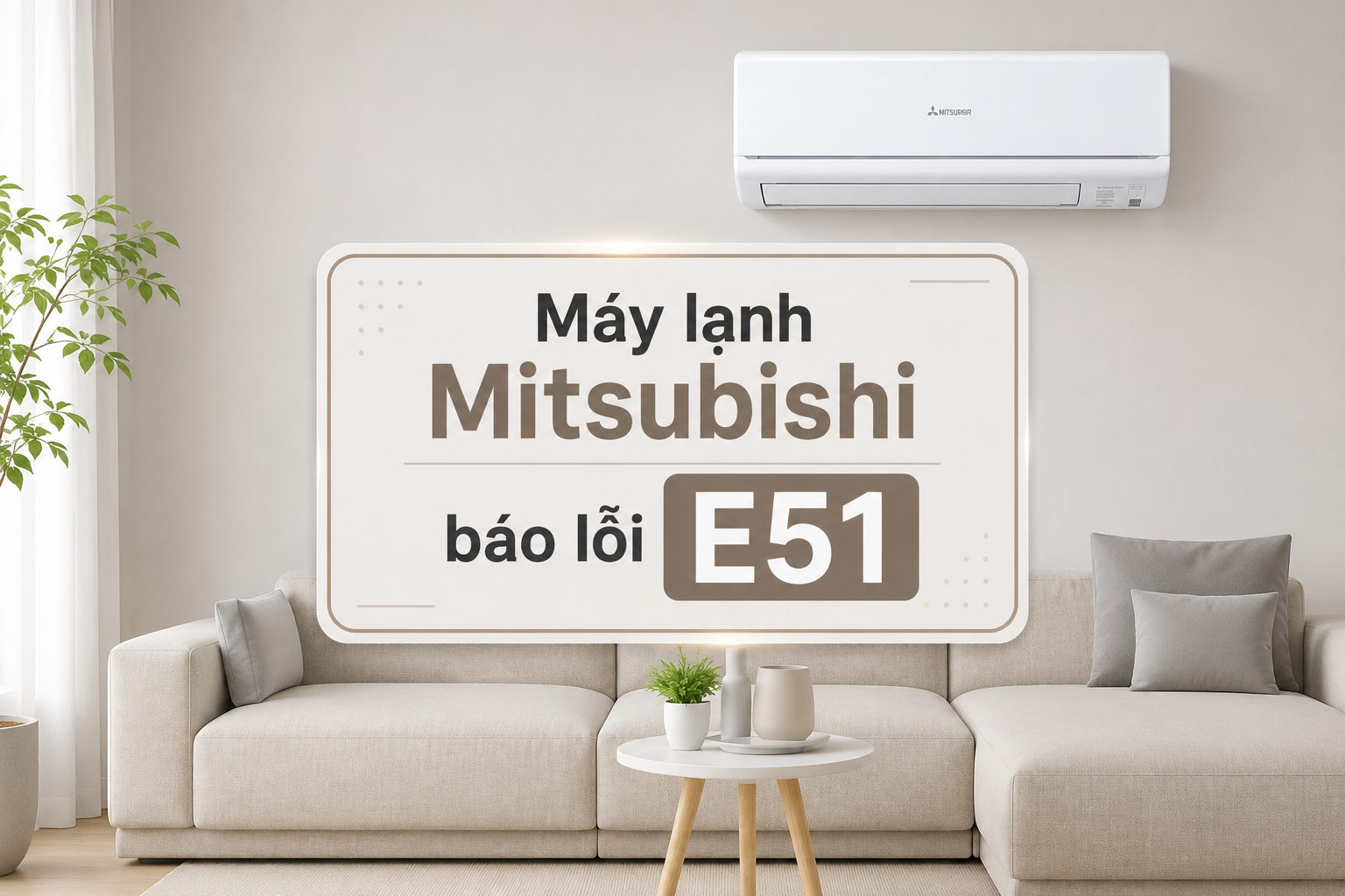 Máy lạnh Mitsubishi báo lỗi E51: Giải mã nguyên nhân và cách xử lý trước khi lỗi nặng hơn