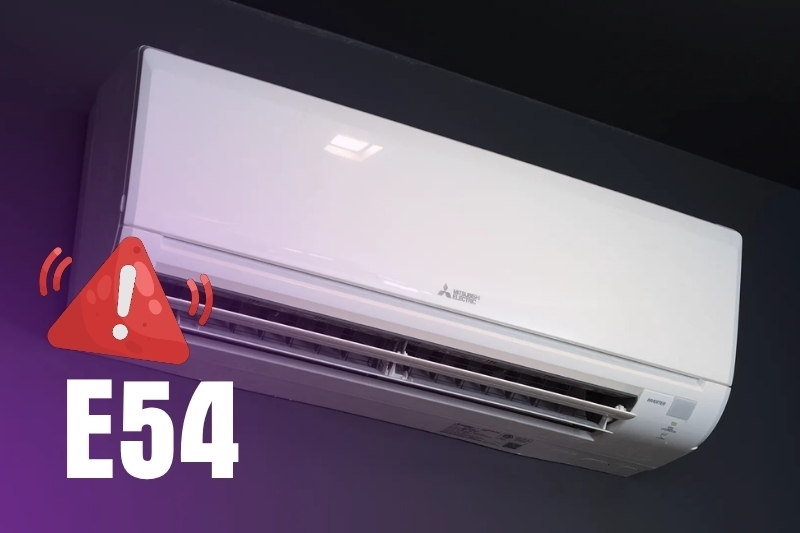 m&aacute;y lạnh mitsubishi b&aacute;o lỗi e54 1