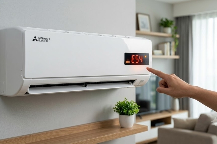 Máy lạnh Mitsubishi báo lỗi E54: Tìm hiểu nguyên nhân, cách kiểm tra và khắc phục