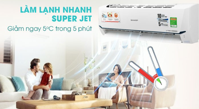 Đánh giá chi tiết máy lạnh Sharp Inverter 1 HP AH-X9VEW (hình 4)