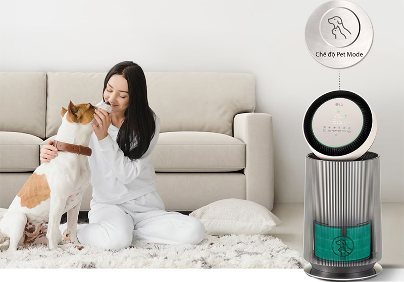 Máy lọc không khí LG PuriCare 360 Alpha Pet AS65GDBY0.ABAE 48W (hình 6)