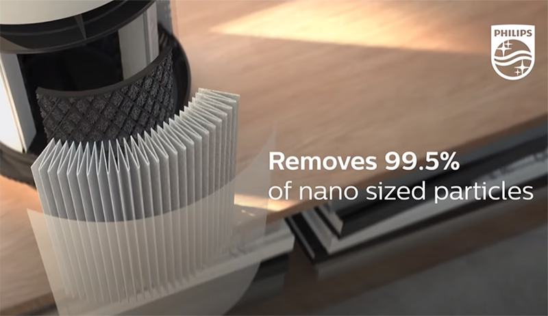 Máy lọc không khí Philips AC0850/20 với 3 lớp lọc hiệu quả