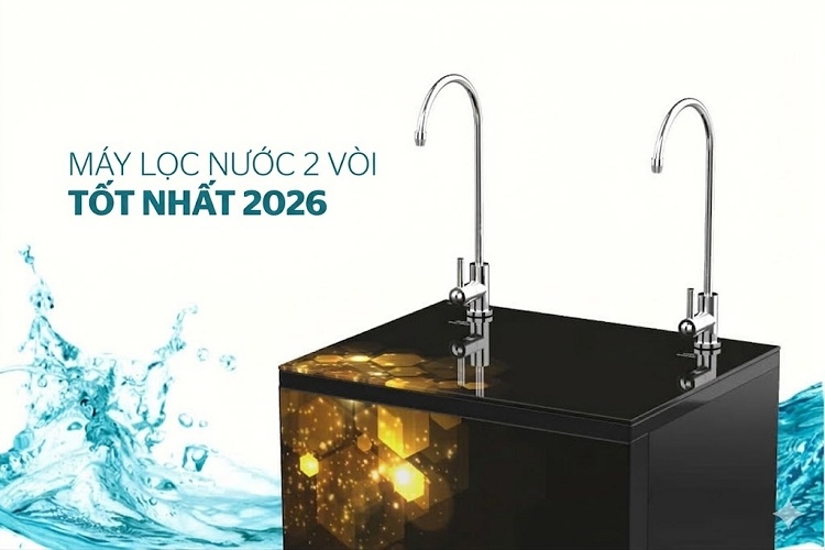 Máy lọc nước 2 vòi tốt nhất 2026: Top sản phẩm đáng cân nhắc cho gia đình bạn