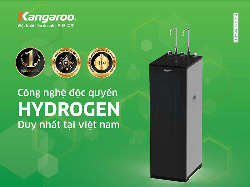 Máy lọc nước nóng lạnh RO Hydrogen Kangaroo 10 lõi KG10A16 (hình 6)
