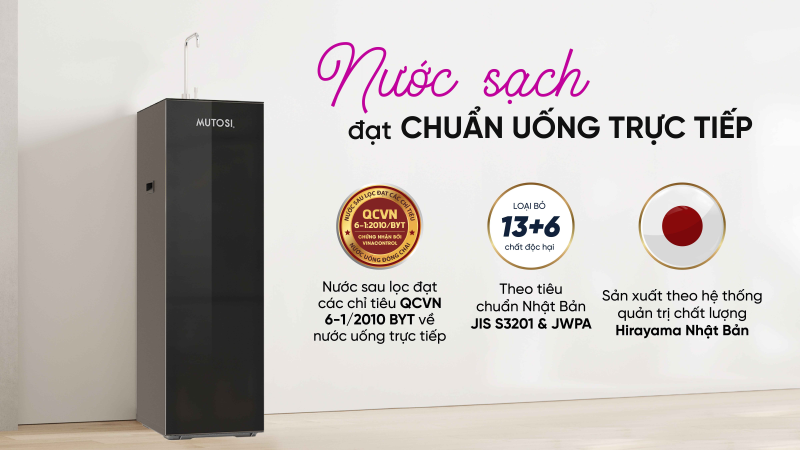 Máy lọc nước RO Hydrogen Mutosi MP-S96 9 lõi (hình 2)
