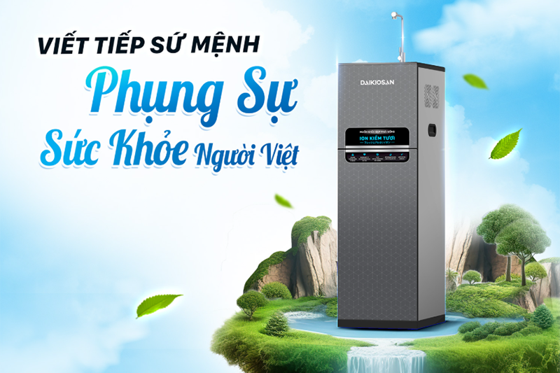 Máy lọc nước RO ion kiềm tươi Daikiosan 8 lõi DN169 (hình 4)