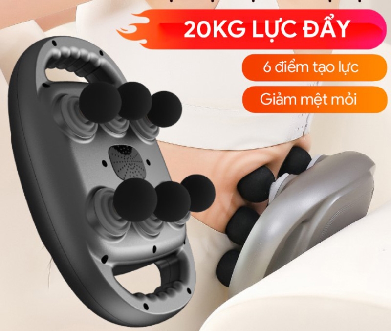 Máy massage cầm tay 6 đầu Kachi MK390 - hình 3