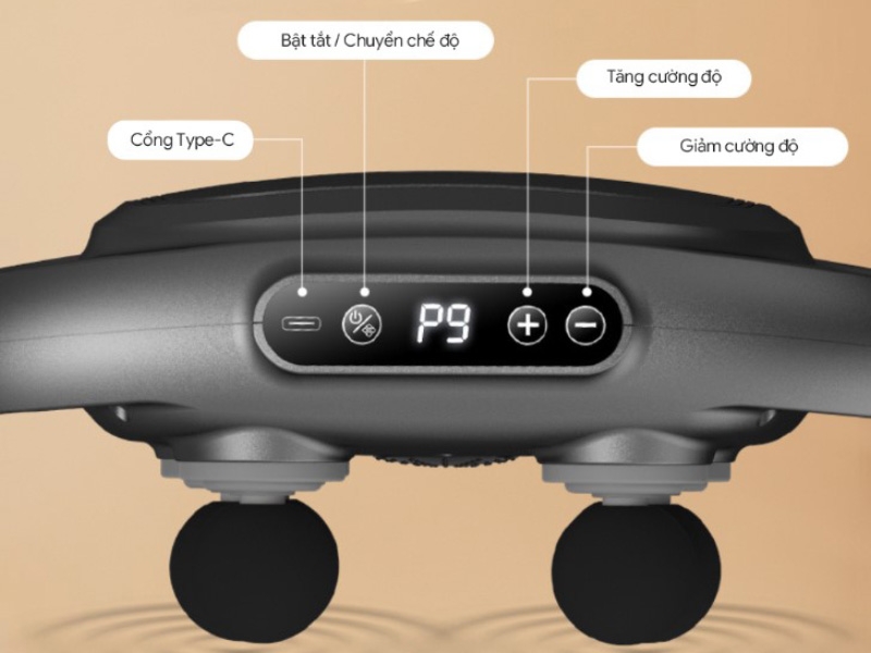 Máy massage cầm tay 6 đầu Kachi MK390 - hình 7