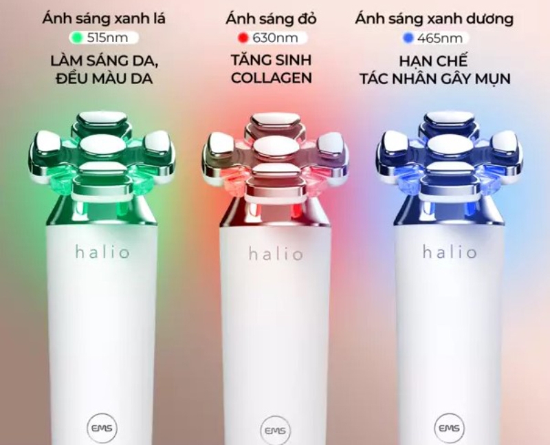 Máy nâng cơ giảm mỡ mặt và trẻ hoá da kết hợp ánh sáng sinh học Halio RevitaWave - hình 4