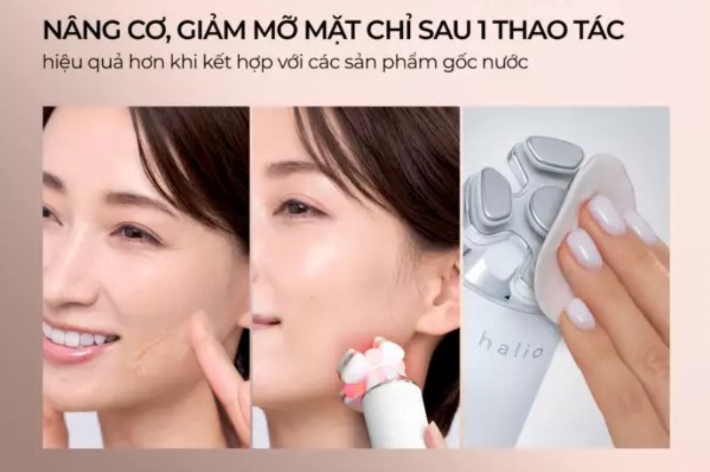 Máy nâng cơ giảm mỡ mặt và trẻ hoá da kết hợp ánh sáng sinh học Halio RevitaWave - hình 8
