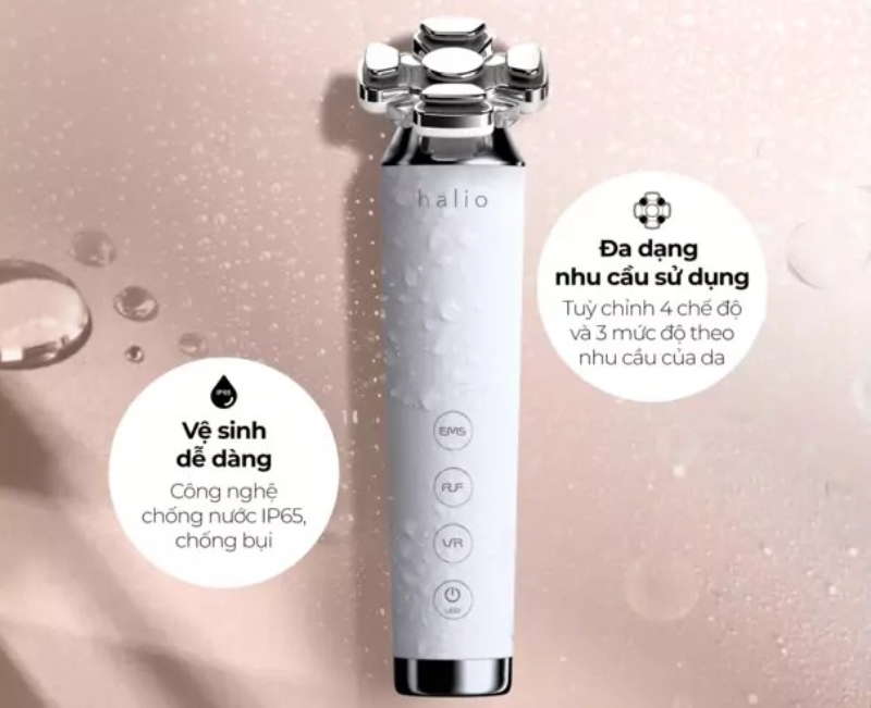 Máy nâng cơ giảm mỡ mặt và trẻ hoá da kết hợp ánh sáng sinh học Halio RevitaWave - hình 6