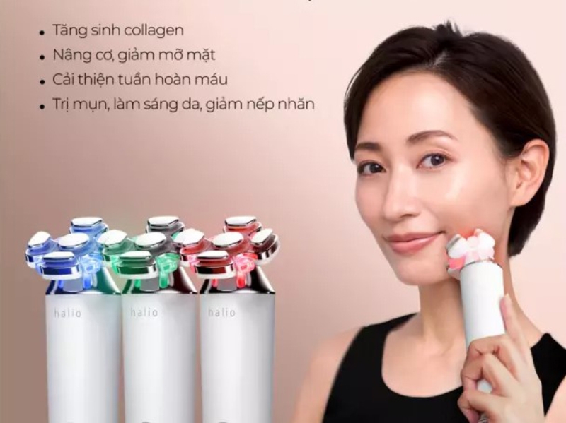 Máy nâng cơ giảm mỡ mặt và trẻ hoá da kết hợp ánh sáng sinh học Halio RevitaWave - hình 2