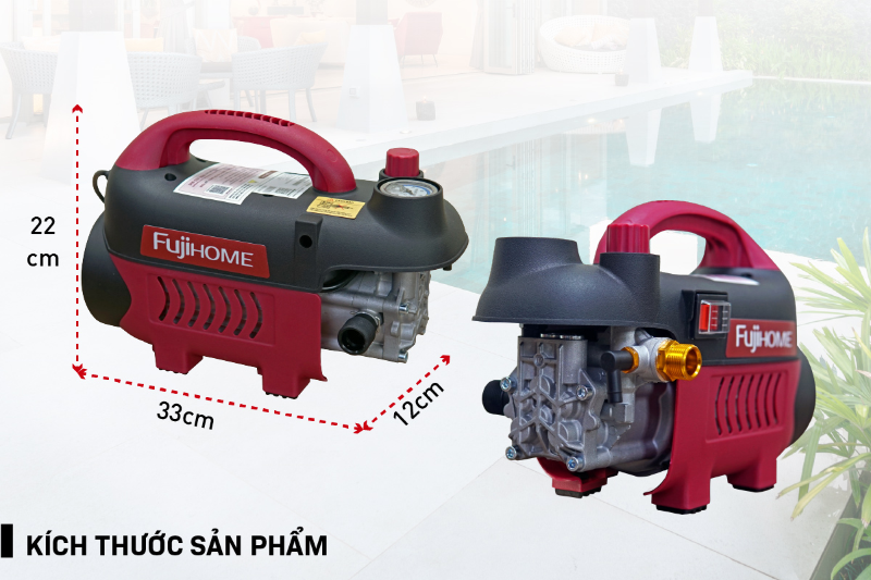 Máy rửa xe cảm ứng từ Fujihome PWX1AJ 2500W (hình 4)