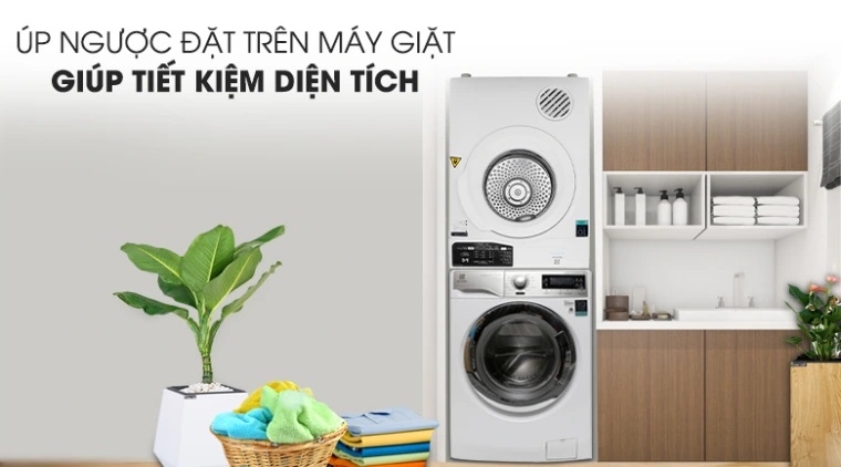 Máy sấy quần áo có tính năng úp ngược 2