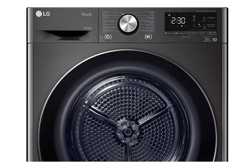 Máy sấy quần áo LG tích hợp bảng điều khiển song ngữ