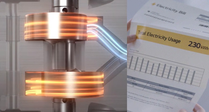 Máy sấy quần áo LG tích hợp công nghệ tiết kiệm điện