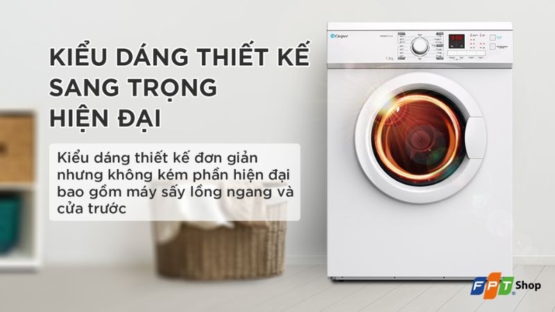 M&aacute;y sấy quần &aacute;o Casper 7.2 kg TD-72VWD