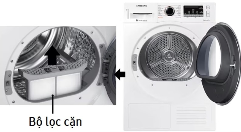 Máy sấy Samsung không vắt khô quần áo 2