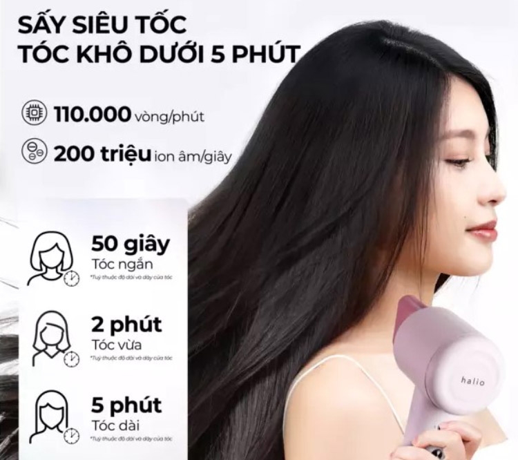 Máy sấy tóc Halio High Speed Ionic - hình 6