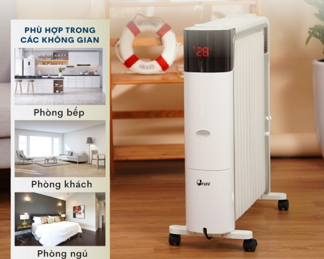 Máy sưởi dầu FujiE 13 thanh OFR7813 2200W - hình 5