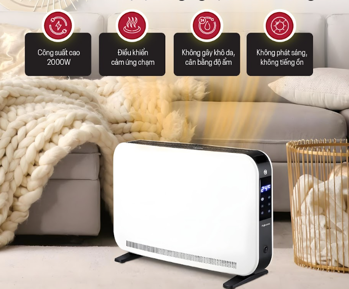 Máy sưởi đối lưu Fujihome CH7320 2000W - hình 1