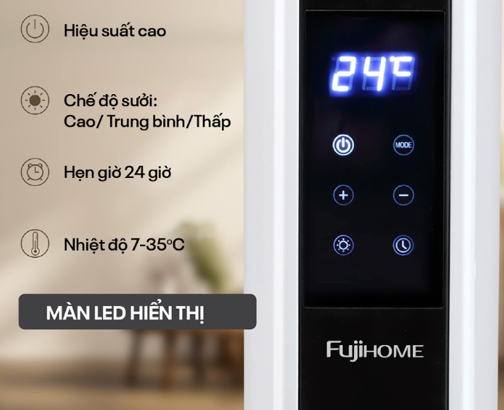 Máy sưởi đối lưu Fujihome CH7320 2000W - hình 6
