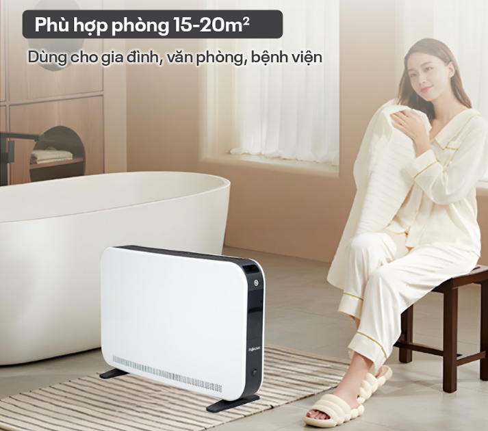 Máy sưởi đối lưu Fujihome CH7320 2000W - hình 3