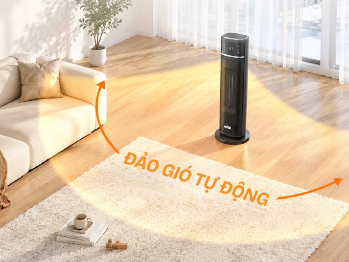 Máy sưởi gốm điều khiển bằng giọng nói Fujihome FH213 2100W - hình 10