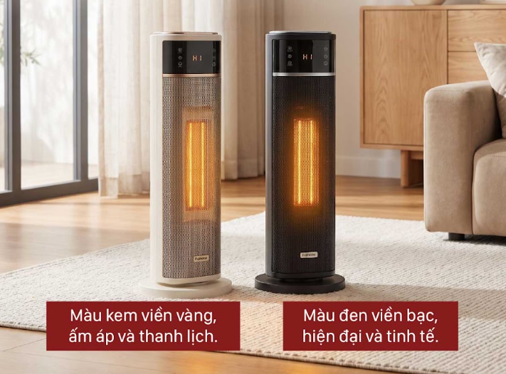 Máy sưởi gốm điều khiển bằng giọng nói Fujihome FH213 2100W - hình 2